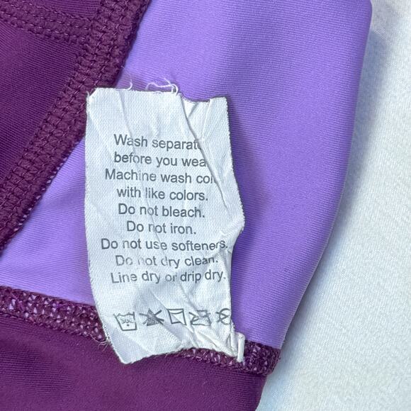 Skirt Sports Purple & Red Colorblock Leggings - Size Small - Picture 8 of 8